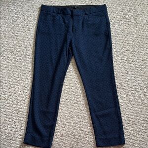 Banana Republic Women’s Dark Blue Patterned Dress Pants